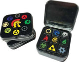 BCW Iconic themed dice set & tin (8 color options)